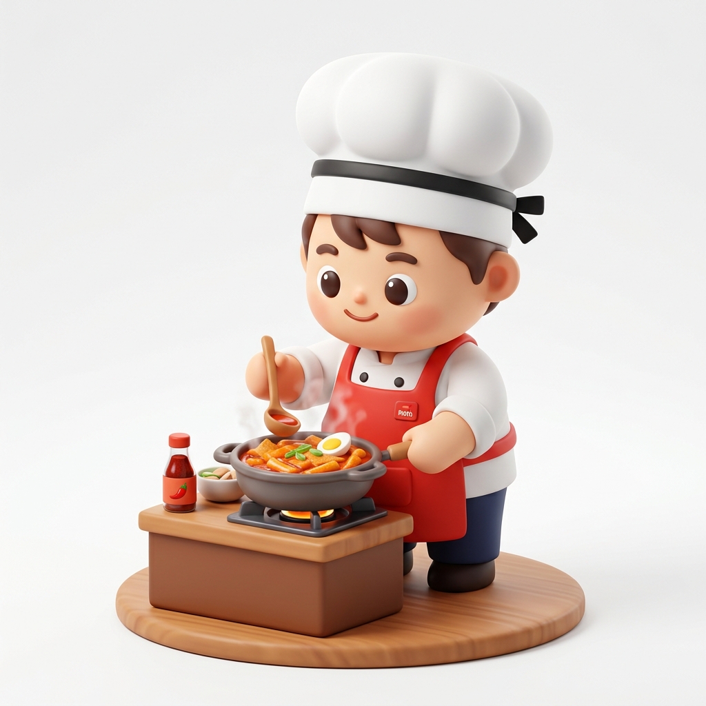 레시피 교육 캐릭터